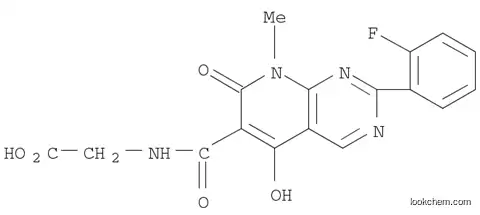 Molecular Structure of 1080644-24-1 (2-(2-(2-fluorophenyl)-5-hydroxy-8-methyl-7-oxo-7,8-dihydropy)